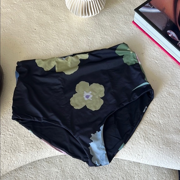 Floral High-Waisted Bikini Bottom - Picture 1 of 2